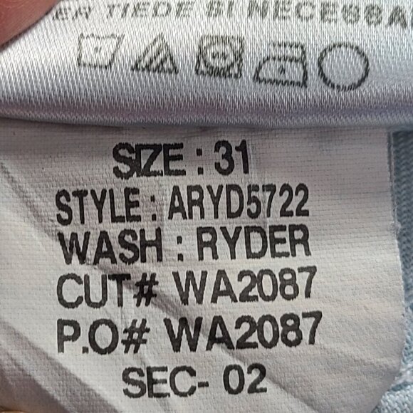 Joe's Jeans Rocker Ryder Dark Indigo Wash Boot cut Denim Jeans Mid Rise 32x34 - Picture 11 of 11